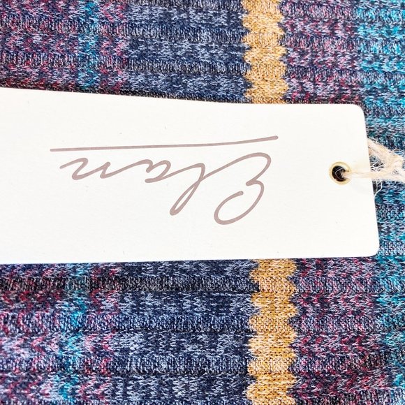 Elan Horizontal Striped Swing Sweater Dress M - Picture 6 of 10